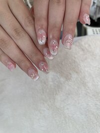 ワンホンキラキラネイル