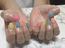 アイ アンド ネイル ドル(Dollar)/ネオンバブルネイル