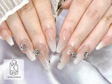 ネイルズガッシュ 武蔵小山店(NAILsGUSH)/シンプル/ビジュー/ワンホン