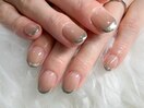 ミラーフレンチネイル