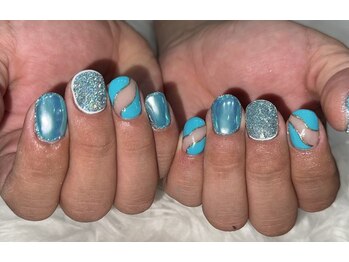 ラヴェル アール(La Bell R)/メンズでギャルネイル