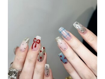 バイムーンサロン(By Moon Salon)/リボンチェックデザイン