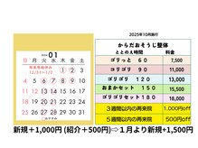 リピーターびいきの整体院ですが、新規様との出会いも嬉しいです
