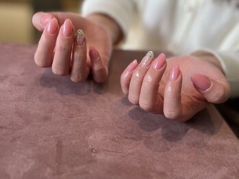 gel nail + パーツ