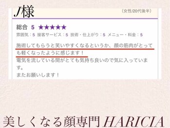 ハリシア(HARICIA)/J様 口コミ