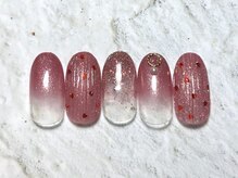 アヤ(AYA)/ピンクバカラネイル