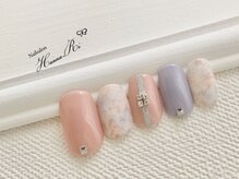 ネイルサロン ハンナ(Nail salon Hanna.Ri)/ピンク×ブルーネイル