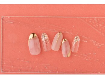 ヴァンネイル(VINGT NAIL nail&eye beauty)/ピンクニュアンスオフィスネイル