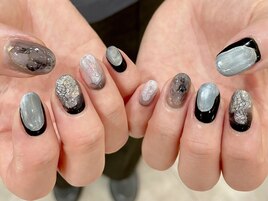 鉱物ネイル