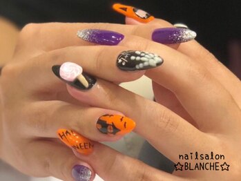 ブランシュ(BLANCHE)/ハロウィンネイル