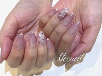 アクイユ 銀座店(ACCUEIL)/キラキラネイル