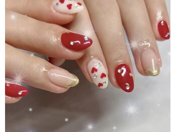 エクラ(eclat)/ハート×ボルドー