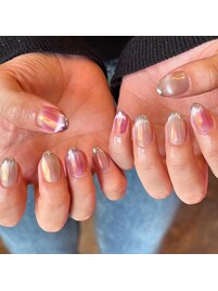 ミラー×マグネットネイル