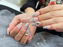 ハロ(Halo)/フラッシュグラデーションネイル