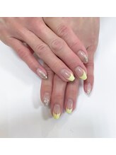 ワンカラージェルネイルショップ イオン新潟東店/パステルイエロー