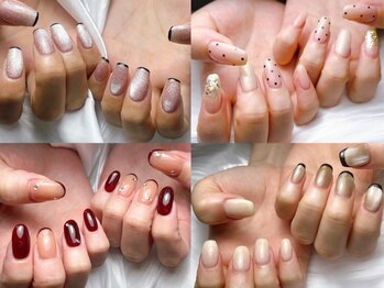 アルーラ 武蔵小杉(Alura)の写真/【上品ネイルでオフィスにも◎】シンプル×美フォルム◎こだわりの形/デザイン/色ツヤで大人女性にも！