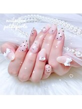 プティポルト(petite porte)/韓国風ドットリボンネイル♪