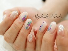 スタイリッシュネイルズ(Stylish Nails)/鮮やかシェルネイル