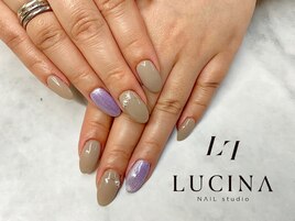 C-182 パープルマグネットネイル