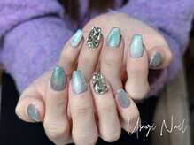 ウサギネイル 新大久保店(usagi nail)/マグネットフレンチ秋可愛い