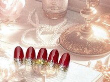 ネイルサロン&スクール ジーナ(GINA)/ボルドー×ゴールド