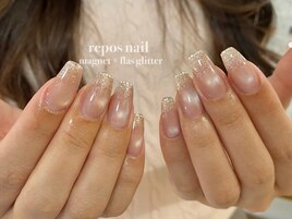 綺麗めキラキラネイル¥6,800