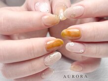 アウロラ 代々木上原(AURORA)/ニュアンスネイル　ベージュ　春