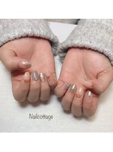 ネイルコテージ(Nail cottage)/ミラーフレンチネイル