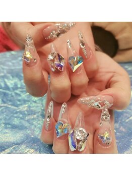 ローラネイル(Roller nail)/スカルプストーン載せ放題