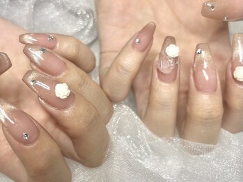 エー(A’)/《SHIORI》ワンホン薔薇ネイル