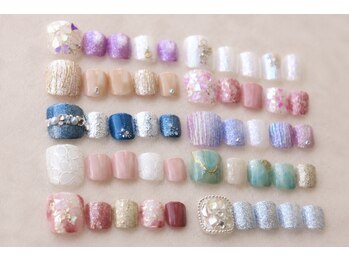 ココ(COCO)の写真/フットジェルの季節♪安心の定額デザインをご用意しました◎パラジェル使用で爪に優しい施術♪