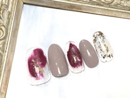 塗りかけネイル