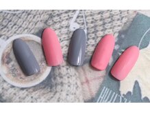 ネイルサロン&スクール ジーナ(GINA)/ピンク×グレー