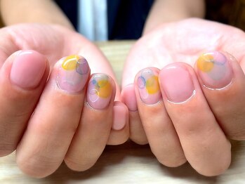 アミュリー ネイル アトリエ(Amury nail atelier)/水彩 大人 オフィス ヌーディー