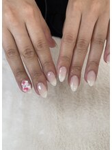 エポック(Epokku)/綺麗目乳白色ネイル