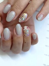 ブルーデイジー 栄本店(Blue daisy)/flowers/手描きフラワーネイル