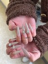 シンプル大人ネイル×チップ