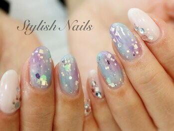 スタイリッシュネイルズ(Stylish Nails)/夏色爽やかネイルデザイン
