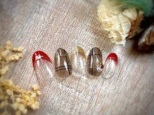 ミラネイル(Mila nail)/シースルー×チェック