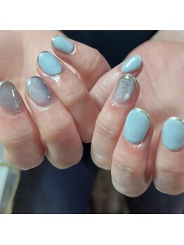 プリュネ(Prune)/フレンチ/水色/マグネット