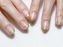 リーチェ ビューティアンドネイルサロン 大名店(Beauty&Nail Salon)/お洒落秋ゴールドネイル