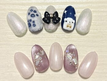 マール(MeaR)の写真/<オフ/ケア込>アート4本¥6600◆主婦の方や仕事が忙しい方にも◎9:30～21:00営業★貸切のゆったり個室空間！