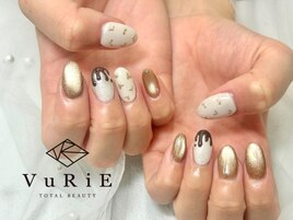 バレンタインネイル