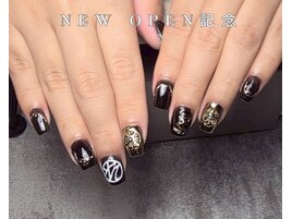 マーブルネイルフレンチネイル