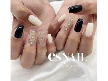 エスネイル 新宿西口店(es NAIL)/ストーンネイル