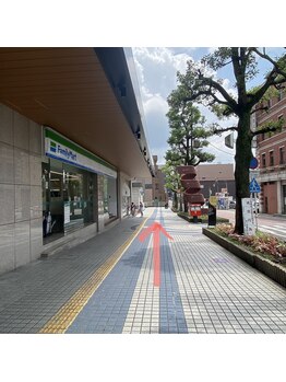 アンドグレース ブロウ 岐阜 大垣店/大垣駅南口からの道案内