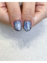 ウロネイルズ(ulo nails)/質感がかわいい雪の結晶ネイル