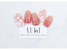 オーブ(AUBE)/3月マンスリーネイル10800円