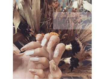 ニコ(nico+)/スクエアおしゃれネイル