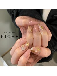 いちごミルクのニュアンスアート